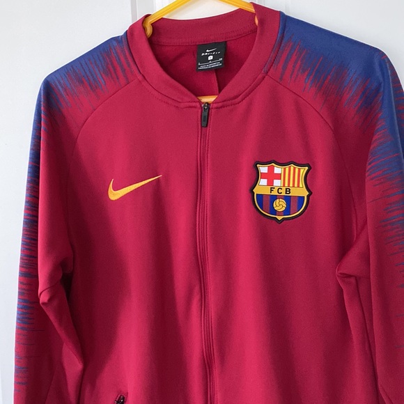 Junior Nike FC Barcelona Jacket FB Deep Maroon/Blue - Picture 6 of 9